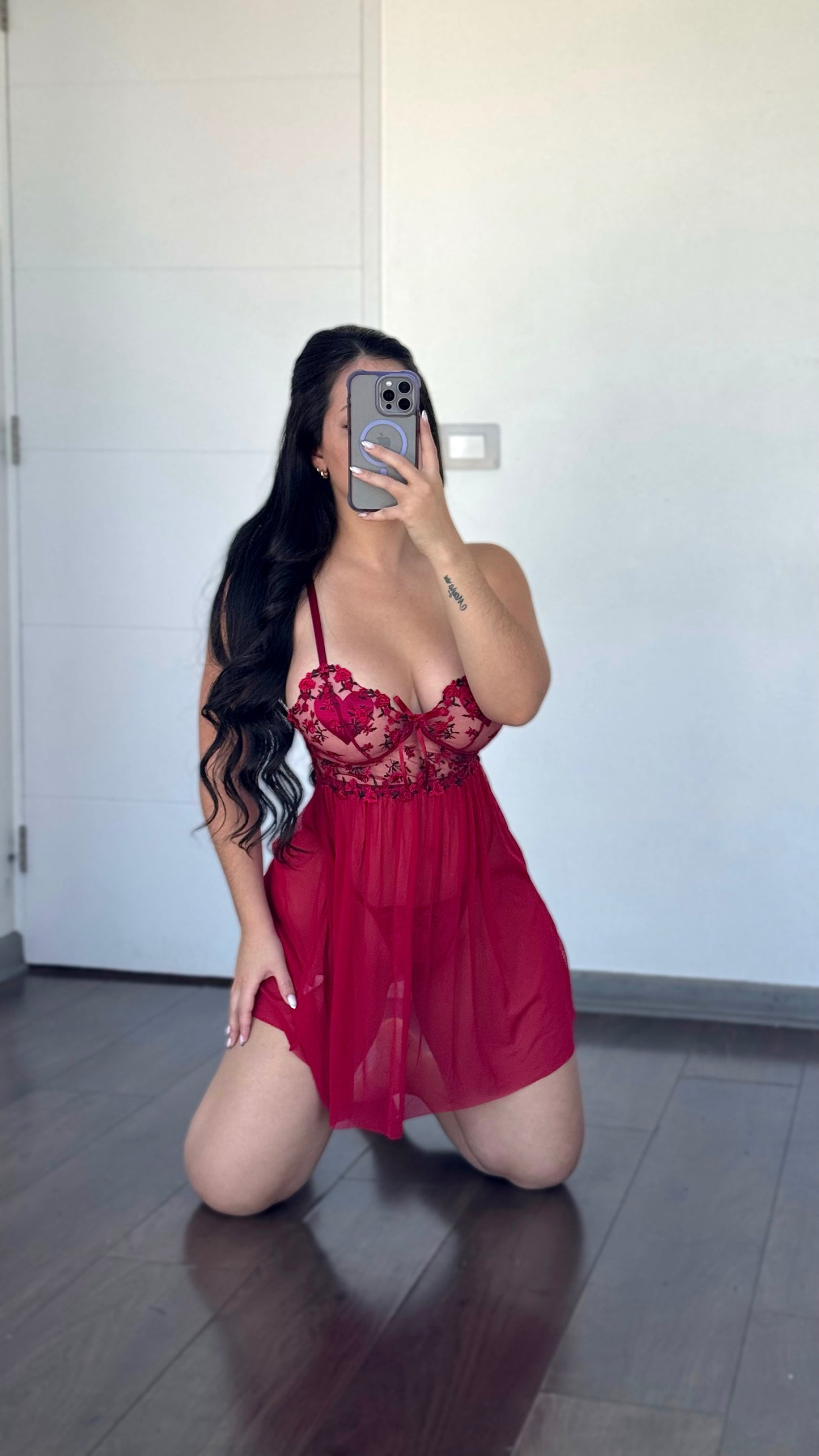 PREVENTA Babydoll transparencia Phoenix (2 a 3 semanas)