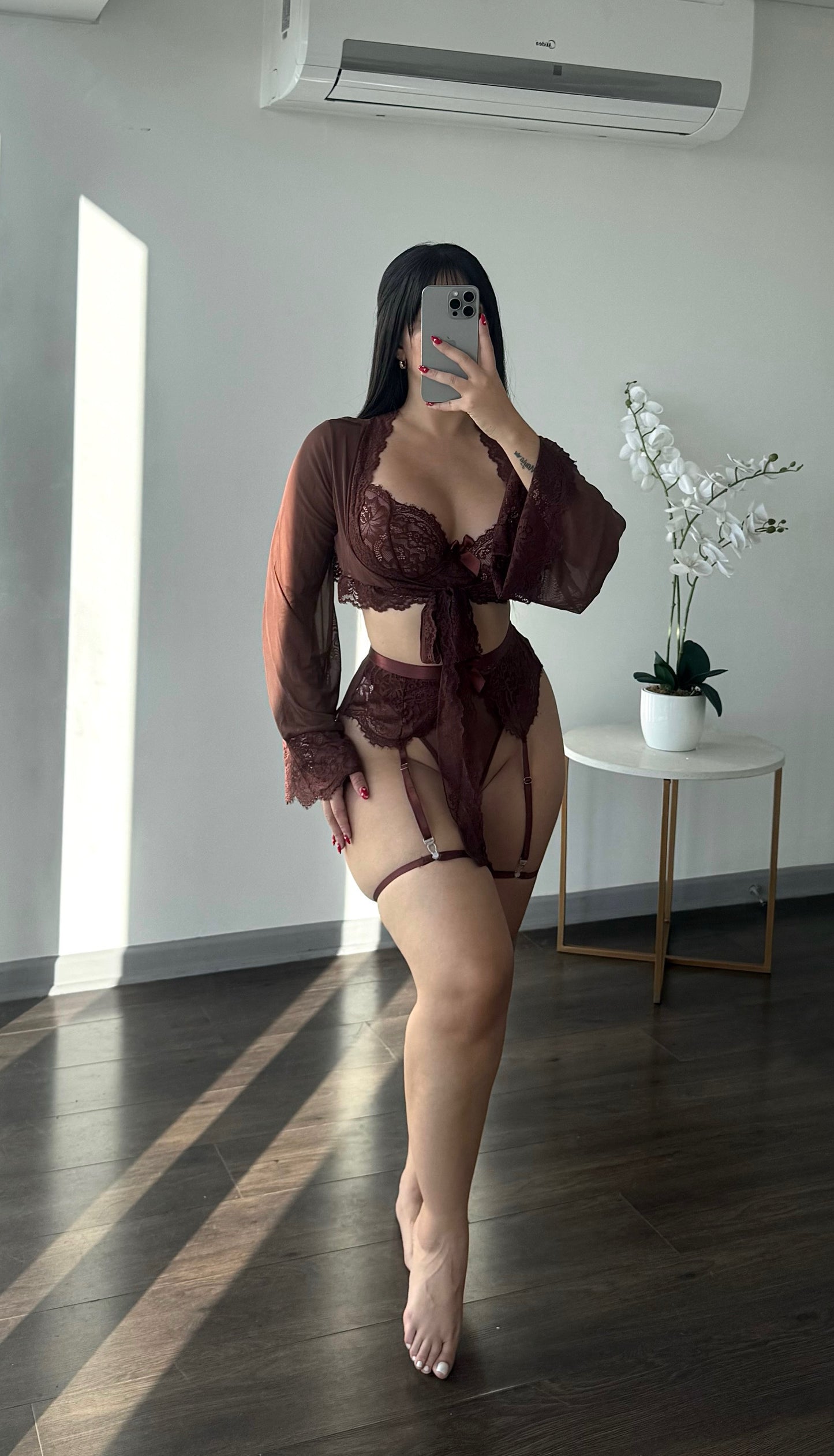 PREVENTA Conjunto lenceria encaje Annecy (2 a 3 semanas)